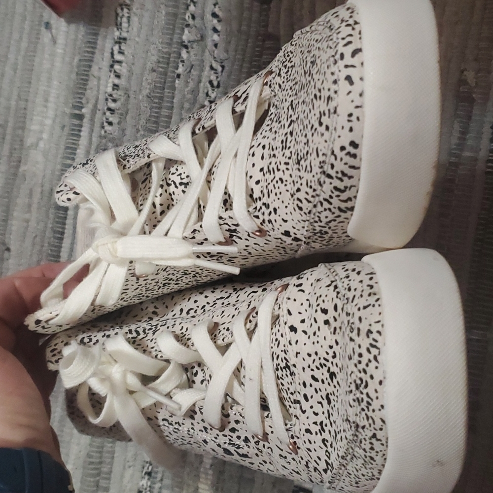 ROXY 10 women's leopard 🐆 print high tops - Picture 5 of 6